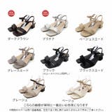 スクエアトゥ4cmヒールアンクルストラップサンダル | VIVIAN COLLECTION | 詳細画像2