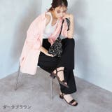 スクエアトゥ4cmヒールアンクルストラップサンダル | VIVIAN COLLECTION | 詳細画像16