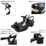 スクエアトゥ4cmヒールアンクルストラップサンダル | VIVIAN COLLECTION | 詳細画像4