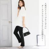 スクエアトゥ4cmヒールアンクルストラップサンダル | VIVIAN COLLECTION | 詳細画像5