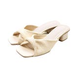 アイボリー | ツイストデザインミュールサンダル | VIVIAN COLLECTION