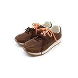 ブラウン | 靴ひも2種類付き やわらかソールダブルシューレーススニーカー | VIVIAN COLLECTION