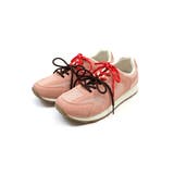 ピンク | 靴ひも2種類付き やわらかソールダブルシューレーススニーカー | VIVIAN COLLECTION