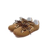 キャメル | やわらかソールレオパードレースアップスニーカー | VIVIAN COLLECTION