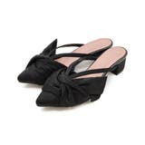 ブラック | ニュアンスリボンミュールパンプス | VIVIAN COLLECTION