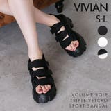 厚底トリプルベルクロダッドスポーツサンダル | VIVIAN COLLECTION | 詳細画像1