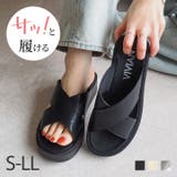 サッ!と履ける厚底コンフォートクロスサンダル | VIVIAN COLLECTION | 詳細画像1