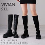 厚底ボリュームソールストレッチロングブーツ | VIVIAN COLLECTION | 詳細画像1 