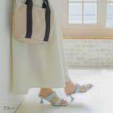 スクエアトゥパデッドダブルベルトミュールサンダル | VIVIAN COLLECTION | 詳細画像14