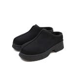 ブラック | もふぽか厚底チャンキーヒールムートンサボ | VIVIAN COLLECTION