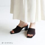 スクエアトゥニットミュールサンダル | VIVIAN COLLECTION | 詳細画像24 