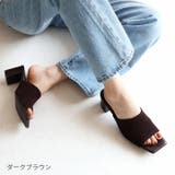 スクエアトゥニットミュールサンダル | VIVIAN COLLECTION | 詳細画像25 