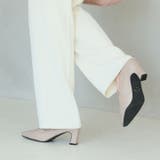 スクエアトゥデザインヒールローファーパンプス | VIVIAN COLLECTION | 詳細画像12 