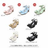 スクエアトゥパデッド華奢ストラップサンダル | VIVIAN COLLECTION | 詳細画像2