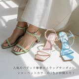 スクエアトゥパデッド華奢ストラップサンダル | VIVIAN COLLECTION | 詳細画像5