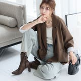 スクエアトゥプレートヒールショートブーツ | VIVIAN COLLECTION | 詳細画像16 