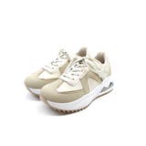 ベージュ | キラキラレースアップエアーTトゥデザインスニーカー | VIVIAN COLLECTION