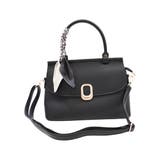 ブラック | スカーフ付きフラップ2WAYバッグ | VIVIAN COLLECTION