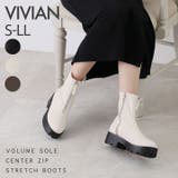 厚底センタージップストレッチブーツ | VIVIAN COLLECTION | 詳細画像1