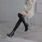 ポインテッドトゥプラットフォームストレッチニーハイブーツ | VIVIAN COLLECTION | 詳細画像20 