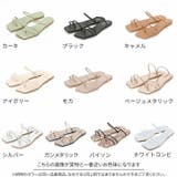 スクエアトゥ華奢ストラップトングフラットサンダル | VIVIAN COLLECTION | 詳細画像2