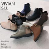 軽量ソール&ローヒールベルテッドショートブーツ | VIVIAN COLLECTION | 詳細画像1