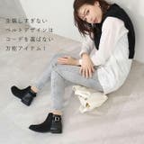 軽量ソール&ローヒールベルテッドショートブーツ | VIVIAN COLLECTION | 詳細画像6