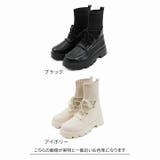 厚底レースアップニットブーツ | VIVIAN COLLECTION | 詳細画像2 