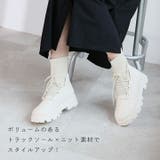 厚底レースアップニットブーツ | VIVIAN COLLECTION | 詳細画像6 