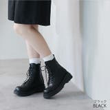厚底レースアップストレッチショートブーツ | VIVIAN COLLECTION | 詳細画像19