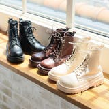 厚底レースアップストレッチショートブーツ | VIVIAN COLLECTION | 詳細画像8