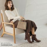 スクエアトゥべっ甲調バックルベルトショートブーツ | VIVIAN COLLECTION | 詳細画像12