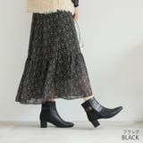 スクエアトゥべっ甲調バックルベルトショートブーツ | VIVIAN COLLECTION | 詳細画像13