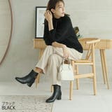スクエアトゥべっ甲調バックルベルトショートブーツ | VIVIAN COLLECTION | 詳細画像16