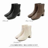 スクエアトゥキルティングショートブーツ | VIVIAN COLLECTION | 詳細画像2