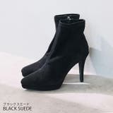 ポインテッドトゥプラットフォームストレッチショートブーツ | VIVIAN COLLECTION | 詳細画像14