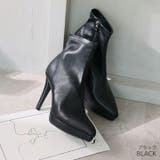 ポインテッドトゥプラットフォームストレッチショートブーツ | VIVIAN COLLECTION | 詳細画像18