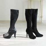 ポインテッドトゥプラットフォームストレッチロングブーツ | VIVIAN COLLECTION | 詳細画像8 