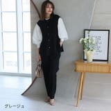 スクエアトゥローヒールビット付きローファーパンプス | VIVIAN COLLECTION | 詳細画像17