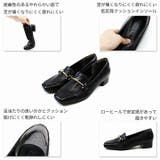 スクエアトゥローヒールビット付きローファーパンプス | VIVIAN COLLECTION | 詳細画像5