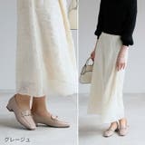スクエアトゥローヒールビット付きローファーパンプス | VIVIAN COLLECTION | 詳細画像11