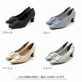 スクエアトゥデザインヒールバックルモチーフパンプス | VIVIAN COLLECTION | 詳細画像3