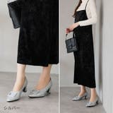 スクエアトゥデザインヒールバックルモチーフパンプス | VIVIAN COLLECTION | 詳細画像13
