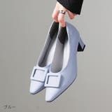 スクエアトゥデザインヒールバックルモチーフパンプス | VIVIAN COLLECTION | 詳細画像15