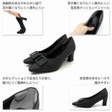 スクエアトゥデザインヒールバックルモチーフパンプス | VIVIAN COLLECTION | 詳細画像5