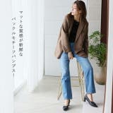 スクエアトゥデザインヒールバックルモチーフパンプス | VIVIAN COLLECTION | 詳細画像6
