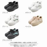 厚底異素材カラーコンビレースアップスニーカー | VIVIAN COLLECTION | 詳細画像2