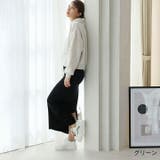 厚底異素材カラーコンビレースアップスニーカー | VIVIAN COLLECTION | 詳細画像14