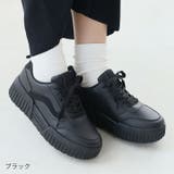 厚底異素材カラーコンビレースアップスニーカー | VIVIAN COLLECTION | 詳細画像15