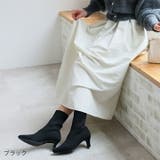 ポインテッドトゥプレートヒールニットショートブーツ | VIVIAN COLLECTION | 詳細画像16